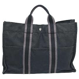 Hermès-Grey fourre tout MM top handle bag-Grey