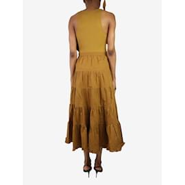 Ulla Johnson-Brown ribbed tank dress - size UK 6-Brown