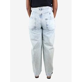 Isabel Marant-Blaue High-Rise-Jeans mit Waschung – Größe UK 14-Blau