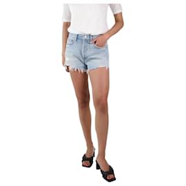 Autre Marque-Blue distressed denim shorts - size W27-White