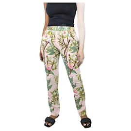 Isabel Marant Etoile-Pantalon à cordon léger à fleurs roses - taille UK 10-Rose