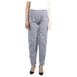 Brunello Cucinelli-Grey elasticated waist joggers - size UK 8-Grey