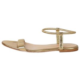 Gianvito Rossi Gold flat sandals - size EU 36 Golden