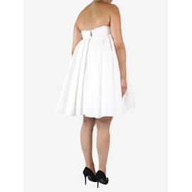 Khaite-White pleated puff mini dress - size US 4-White