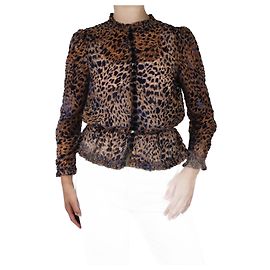 The Kooples Blusa con botones y estampado animal - talla Talla de marca 1 Otro