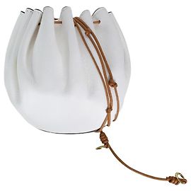 Ulla Johnson Bolsa Paloma Ruched Branca Branco
