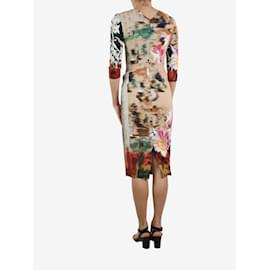 Etro-Multicoloured printed fitted dress - size IT 40-Multiple colors
