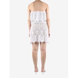 Autre Marque-White crochet off-the-shoulder beach dress - size L-White