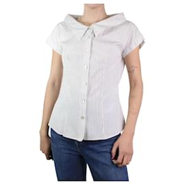Alexander Mcqueen-White cotton pinstripe shirt - size IT 42-White