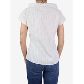 Alexander Mcqueen-White cotton pinstripe shirt - size IT 42-White