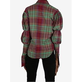 Ralph Lauren-Camisa de flanela xadrez vermelha - tamanho EUA 4-Vermelho