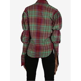 Ralph Lauren-Red check flannel shirt - size US 4-Red