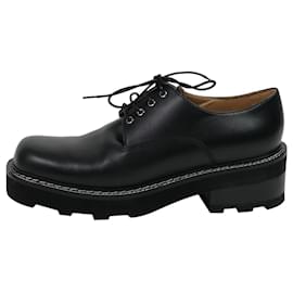 Gabriela Hearst-Black Tara Derby leather platform shoes - size EU 40-Black