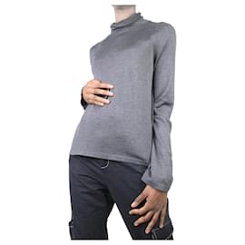 The row-Grey roll-neck top - size M-Grey