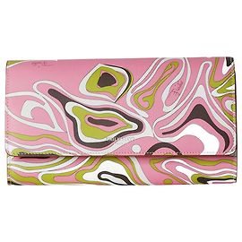 Emilio Pucci Cartera cadena piel estampada rosa Rosa