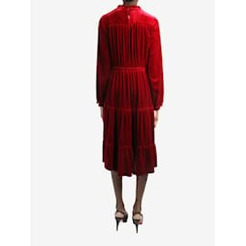 Autre Marque-Vestido de terciopelo rojo - talla IT 42-Roja