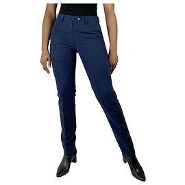 Loro Piana Pantalon droit en coton bleu - taille IT 44 Autre