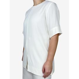 Theory-Cream crew neck short sleeved top - size P-Other