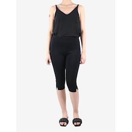 Totême-Black cropped knit leggings - size S-Black