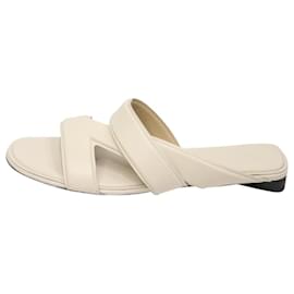 Bottega Veneta-Sandali con fascia in pelle color crema - taglia EU 39-Altro