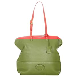 Fendi-Coral orange Selleria 2Bag Tote Bag-Other