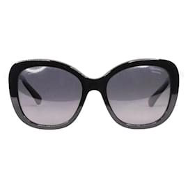 Chanel Black oversized sunglasses Black