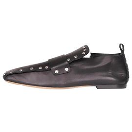 Céline Black leather studded loafers - size EU 38 Black