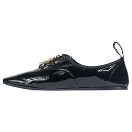 Loewe Derbies Anagram vernis noir - taille EU 38 Noir