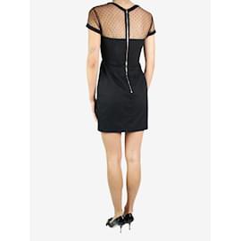 The Kooples-Black lace mesh embroidered mini dress - size EU 38-Other