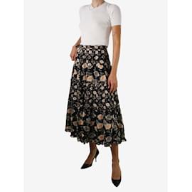 Ulla Johnson-Black floral printed skirt - size US 8-Other