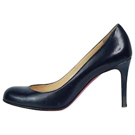 Christian Louboutin-Navy heels - size EU 35.5-Navy blue