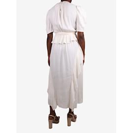 Ulla Johnson-Cream short-sleeved dress - size US 8-Cream