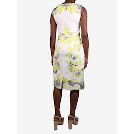 Erdem-Mehrfarbiges Kleid mit Blumendruck – Größe UK 12-Mehrfarben