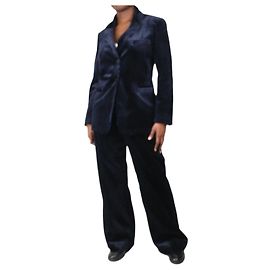 Forte Forte Ensemble costume en velours côtelé bleu - taille M Bleu