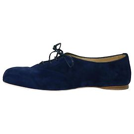 Gabriela Hearst Chaussures plates en daim bleu - taille EU 39 Autre