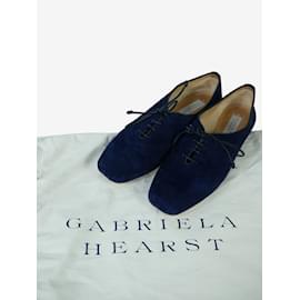Gabriela Hearst-Blue suede flat shoes - size EU 39-Other