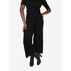 Vince-Black elasticated ribbed trousers - size XS-Other