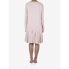 Chloé-Vestido rosa con escote en pico - talla UK 12-Rosa