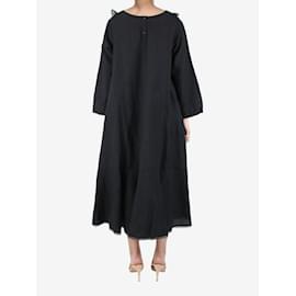 Autre Marque-Black linen-blend maxi dress - size S-Black