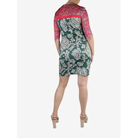 Peter Pilotto-Multicolour printed bodycon silk midi dress - size UK 10-Multiple colors