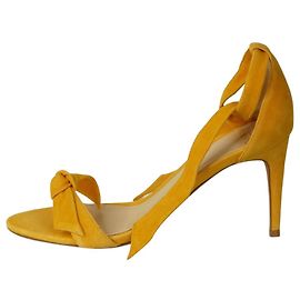 Alexandre Birman Yellow suede sandal heels - size EU 37 Yellow