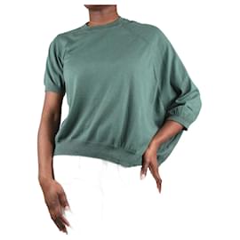 Autre Marque-Top tricoté vert - taille S-Vert