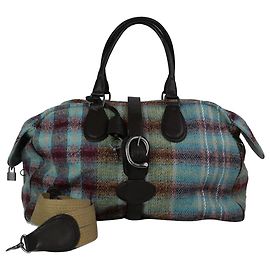 Stella Mc Cartney Multi plaid duffle bag with shoulder strap Multiple colors