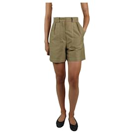 Sandro-Green high-waist pocket shorts - size FR 36-Green