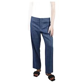 Isabel Marant Etoile-Pantalon en lin plissé bleu - taille UK 12-Bleu