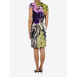 Mary Katrantzou-Vestido estampado floral de seda multicolorido - tamanho UK 8-Multicor