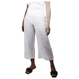 Heidi Klein Pantalón culotte blanco - talla M Blanco