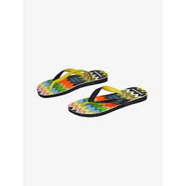 Autre Marque-Multi zig-zag flip flops - size EU 35.5-Multiple colors