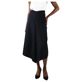 Autre Marque-Blue asymmetric midi skirt - size UK 6-Blue