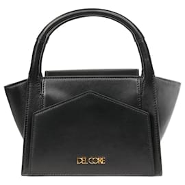 Autre Marque-Black leather crossbody bag-Black
